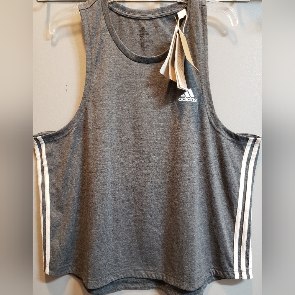 Adidas NWT 2X Gray Training Tank